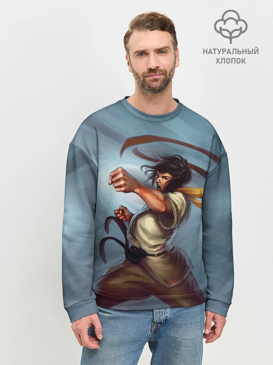 Мужской свитшот базовый / Karate girl