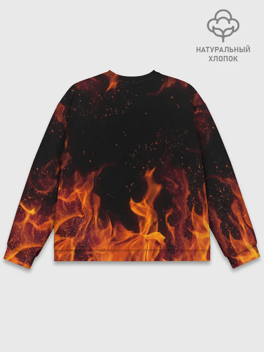 Мужской свитшот базовый / Kimetsu no Yaiba в огне