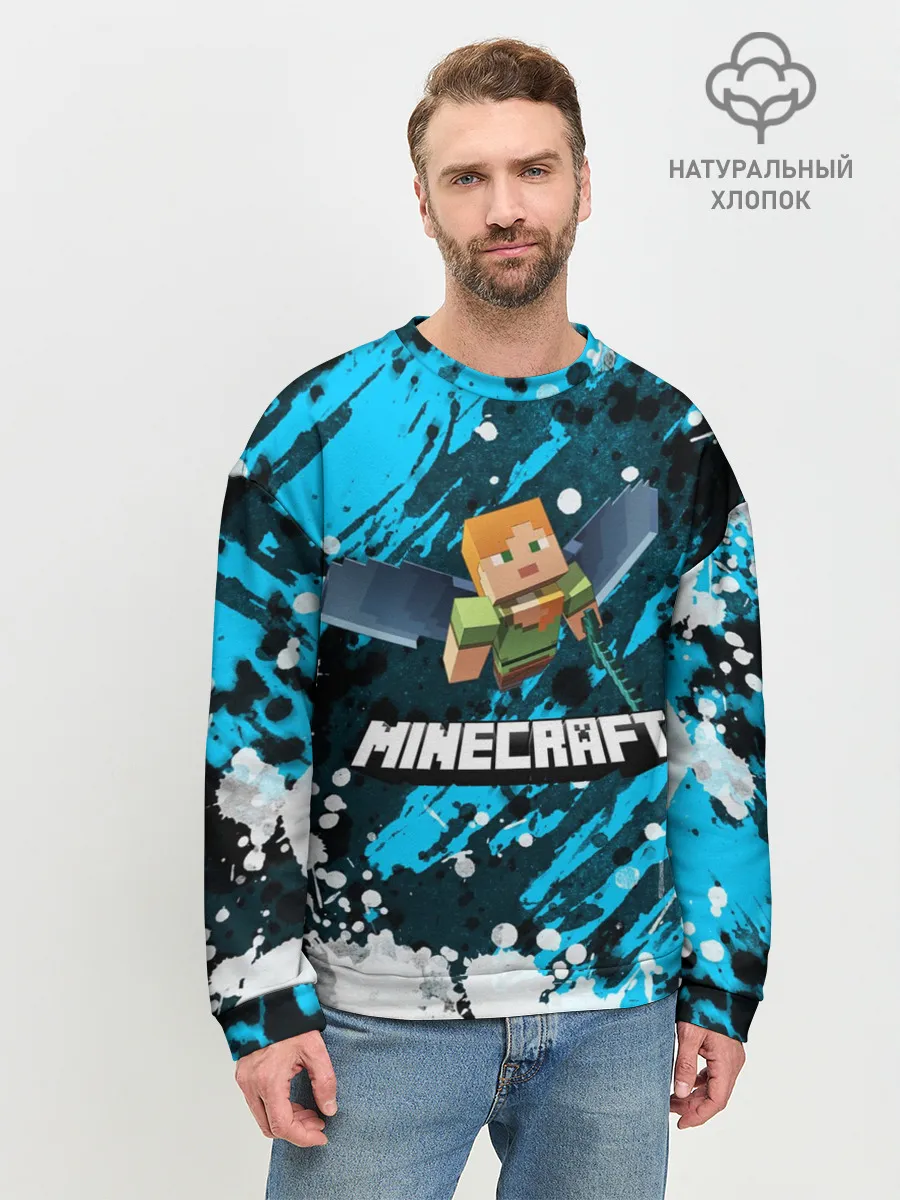 Мужской свитшот базовый / Minecraft / Майнкрафт