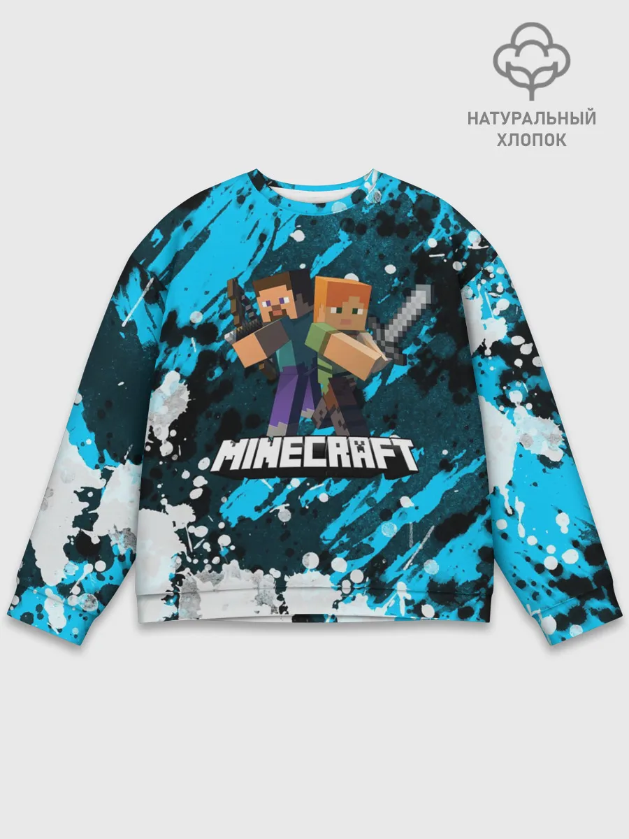 Мужской свитшот базовый / Minecraft / Майнкрафт