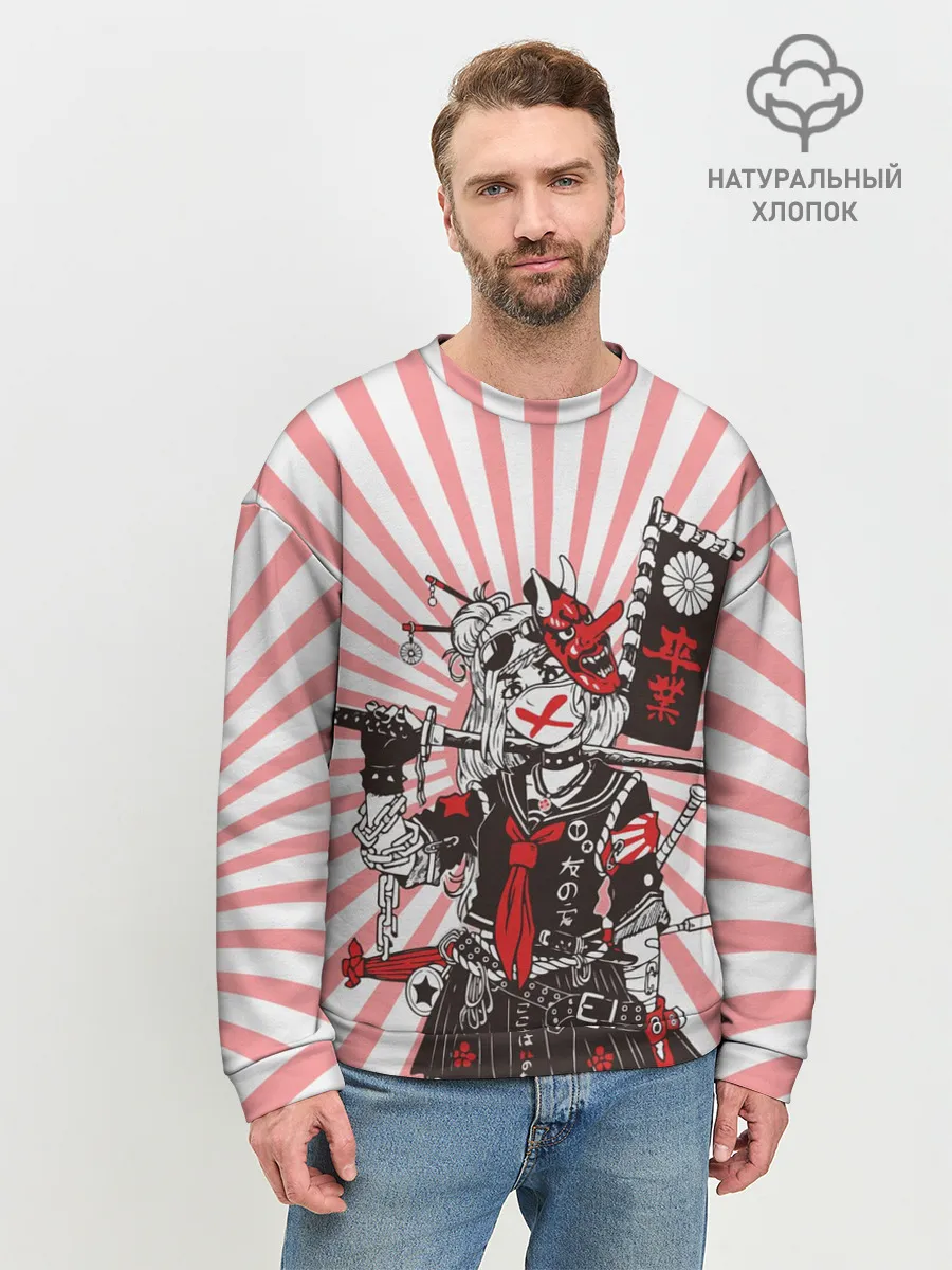 Мужской свитшот базовый / Убийца розового солнца