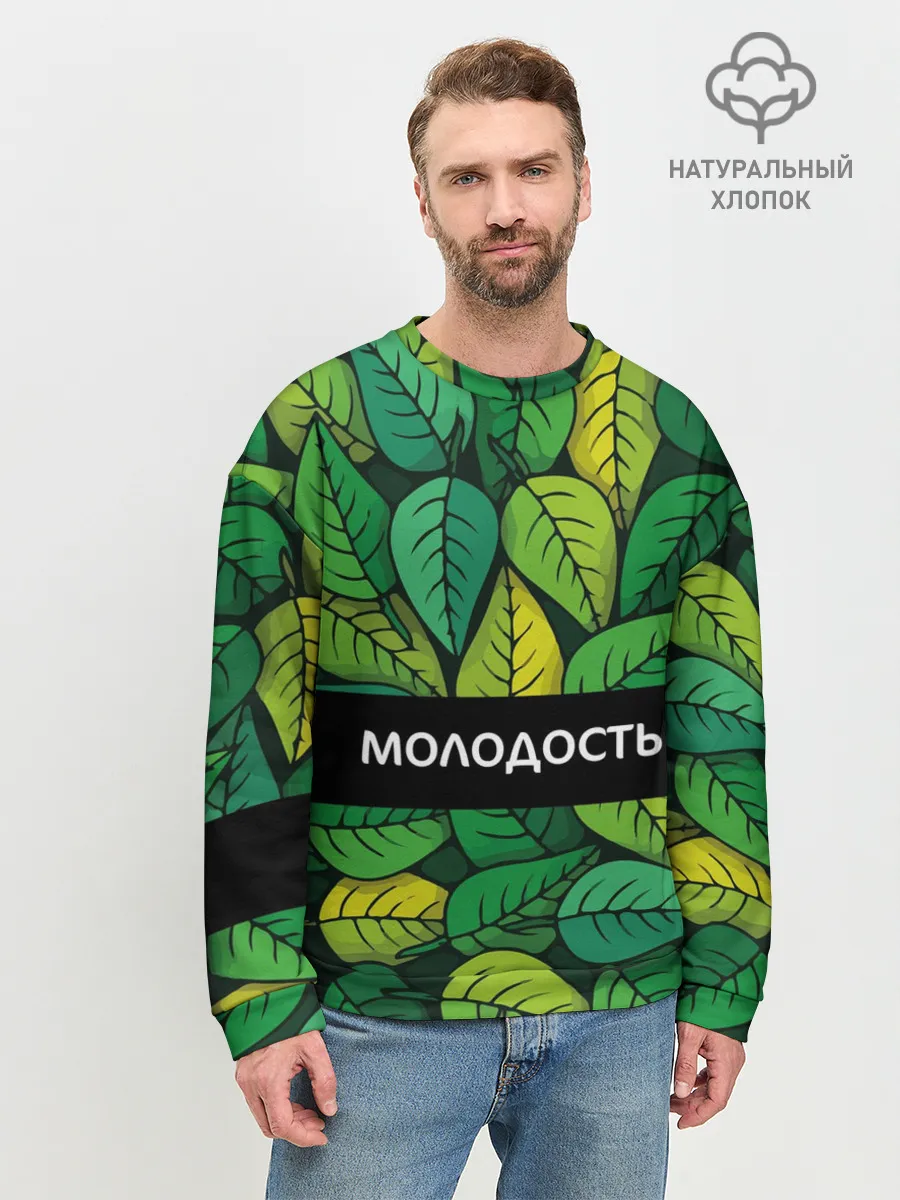 Мужской свитшот базовый / Молодость/глупость