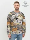 Мужской свитшот базовый / ALL CATS MEMES