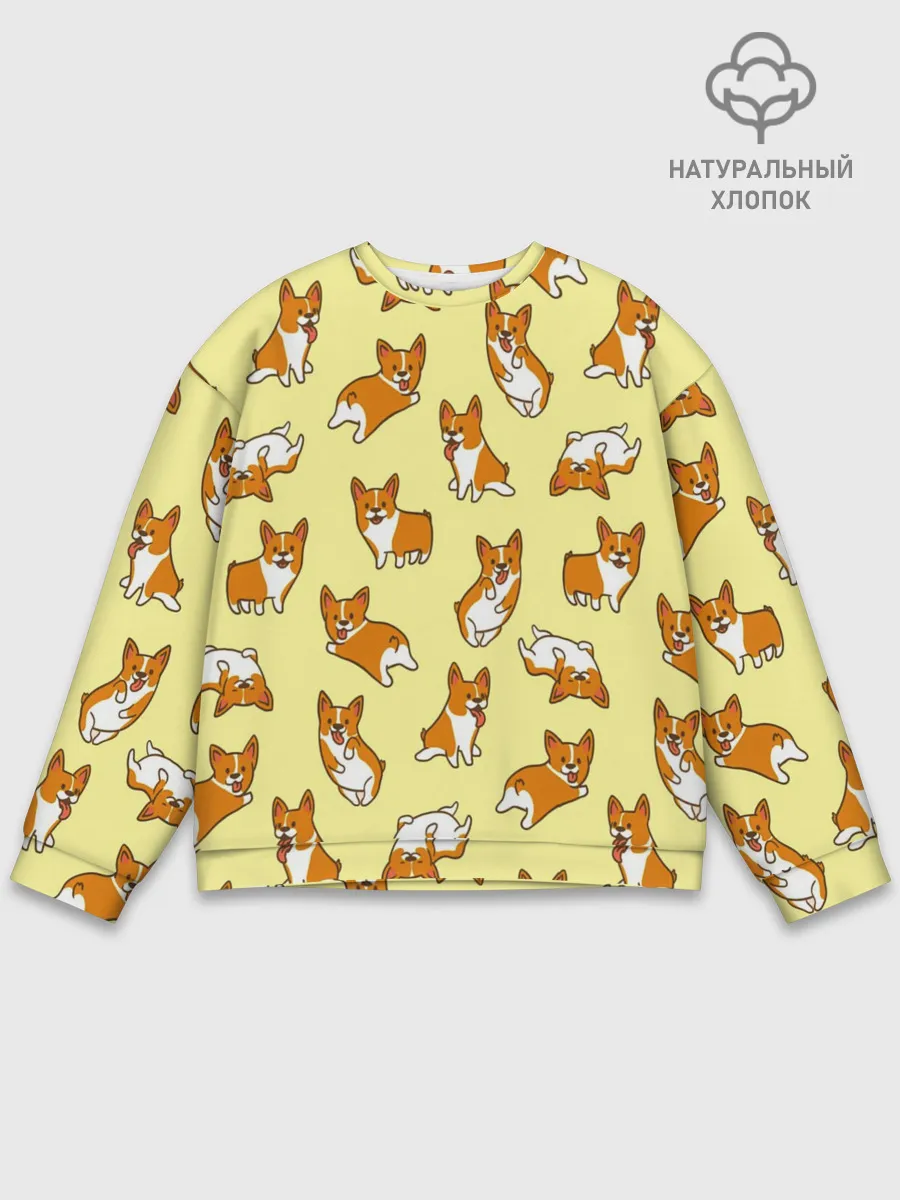 Мужской свитшот базовый / Корги