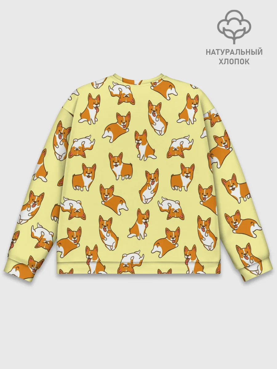 Мужской свитшот базовый / Корги