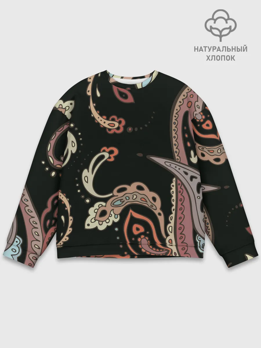 Мужской свитшот базовый / Расписной узор