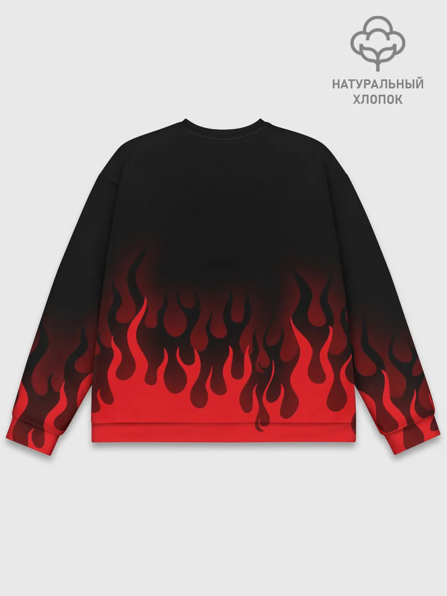 Мужской свитшот базовый / Монокума despair горит