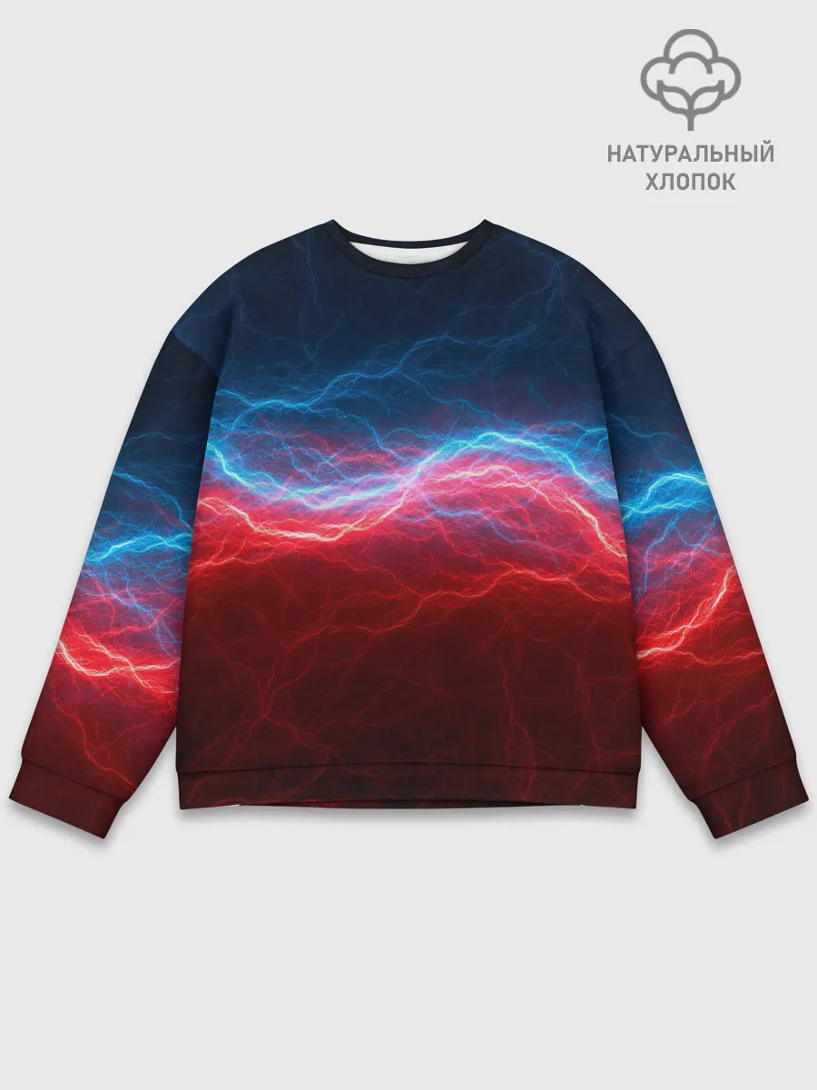 Мужской свитшот базовый / Огонь и лёд