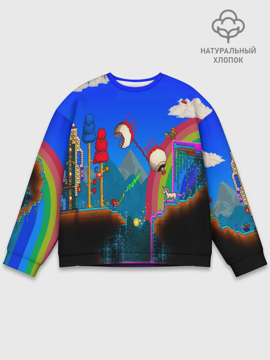Мужской свитшот базовый / TERRARIA GAME