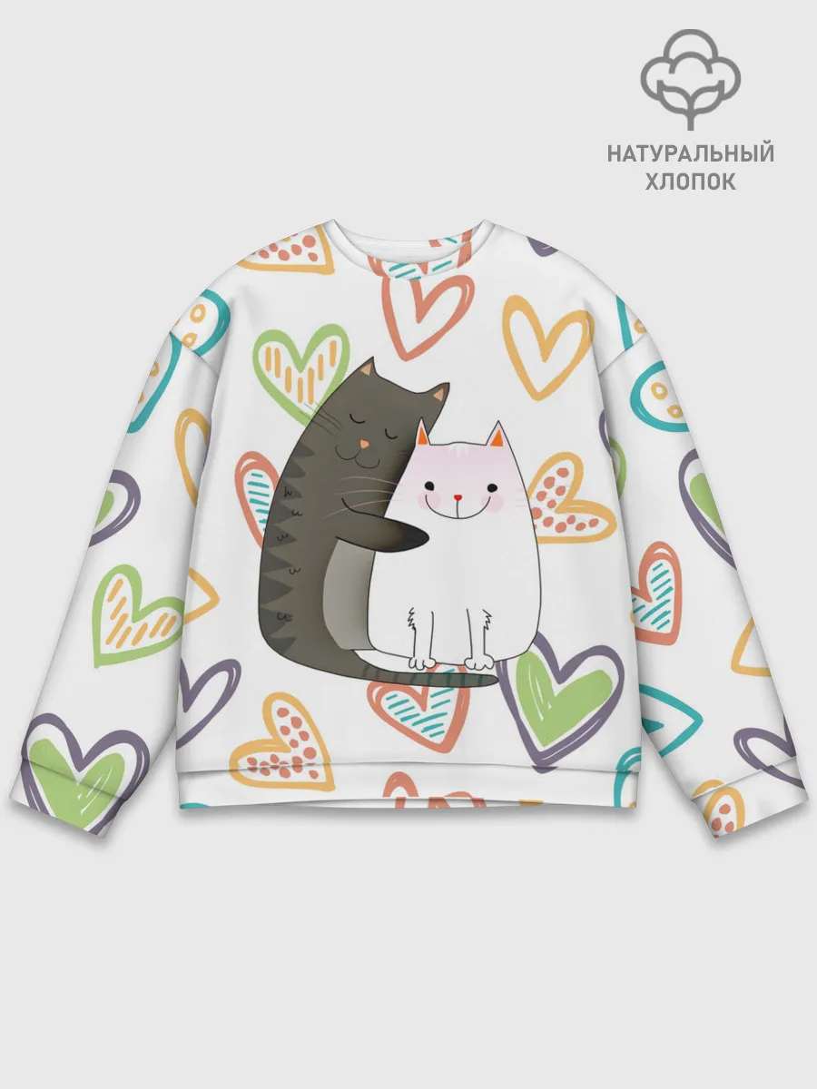 Мужской свитшот базовый / Сладкая парочка