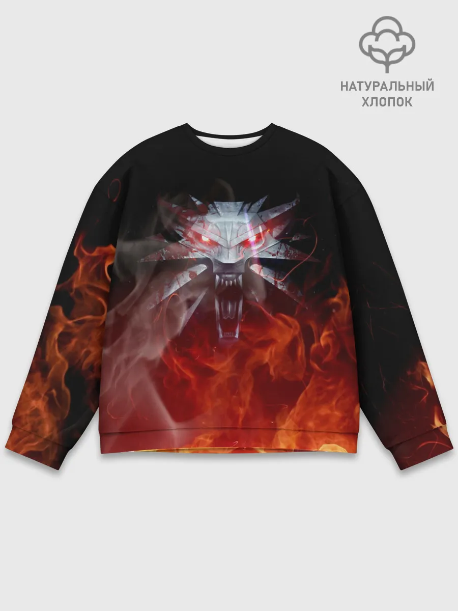 Мужской свитшот базовый / ВЕДЬМАК / THE WITCHER / ГЕРАЛЬТ