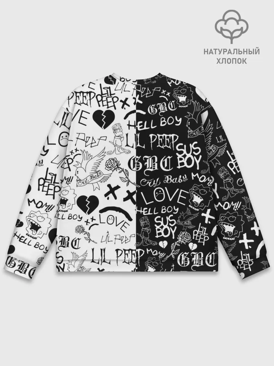Мужской свитшот базовый / LIL PEEP LOGOBOMBING | ЛИЛ ПИП