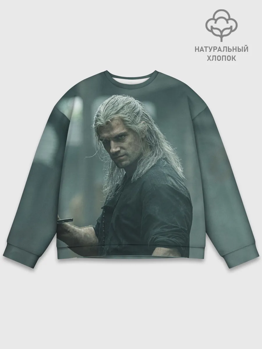 Мужской свитшот базовый / Ведьмак Геральт
