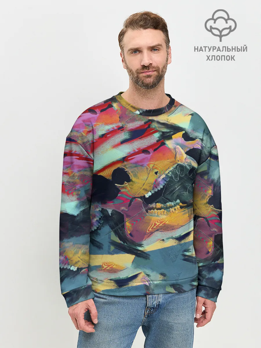 Мужской свитшот базовый / Абстрактный рисунок