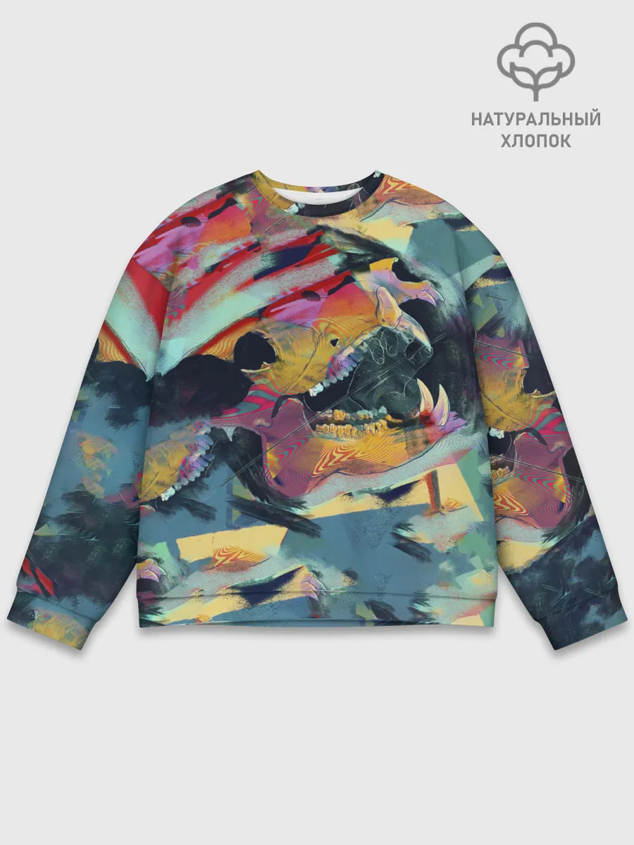 Мужской свитшот базовый / Абстрактный рисунок