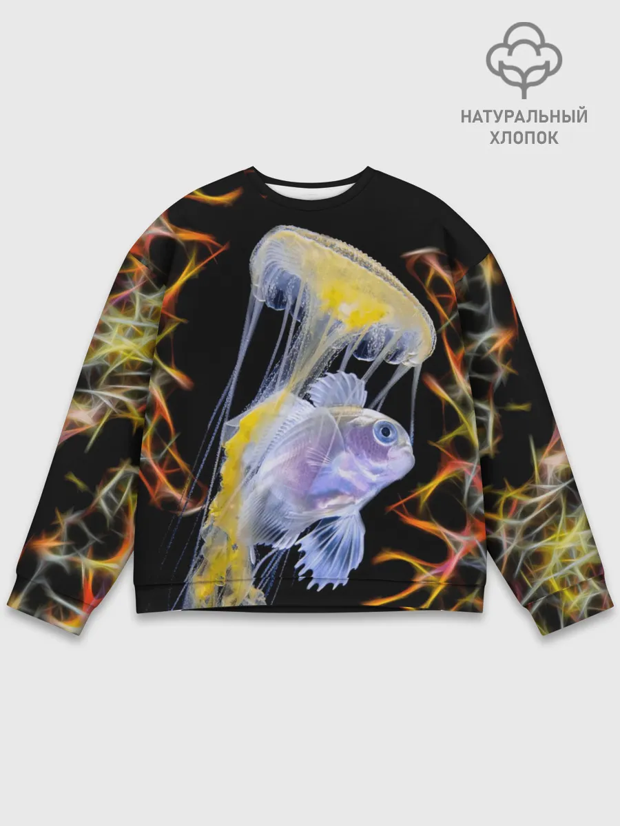 Мужской свитшот базовый / медуза