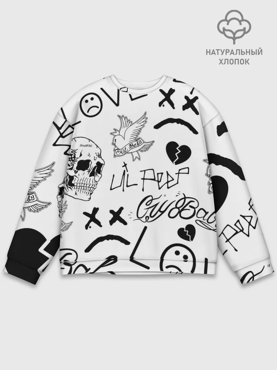 Мужской свитшот базовый / Lil Peep