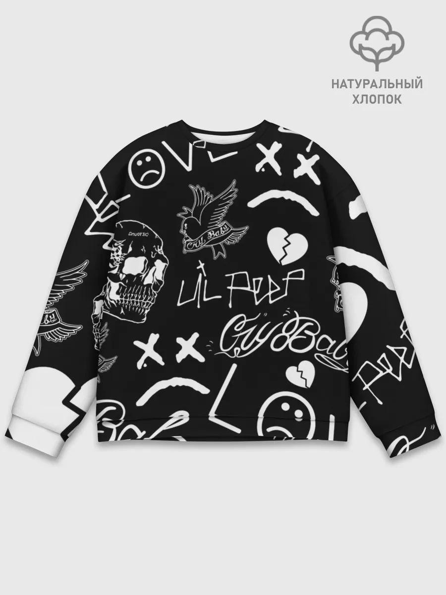 Мужской свитшот базовый / Lil Peep
