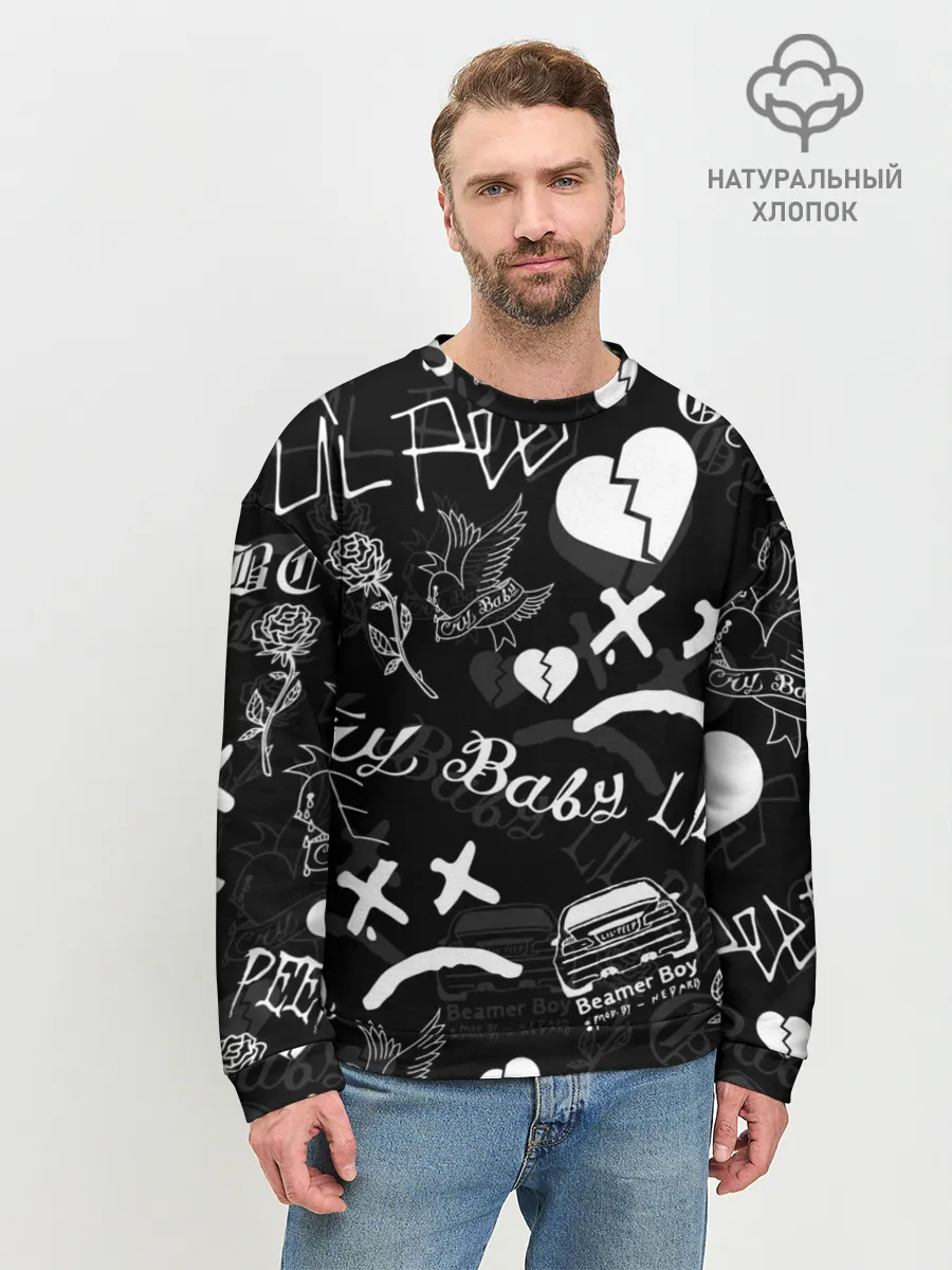 Мужской свитшот базовый / LIL PEEP