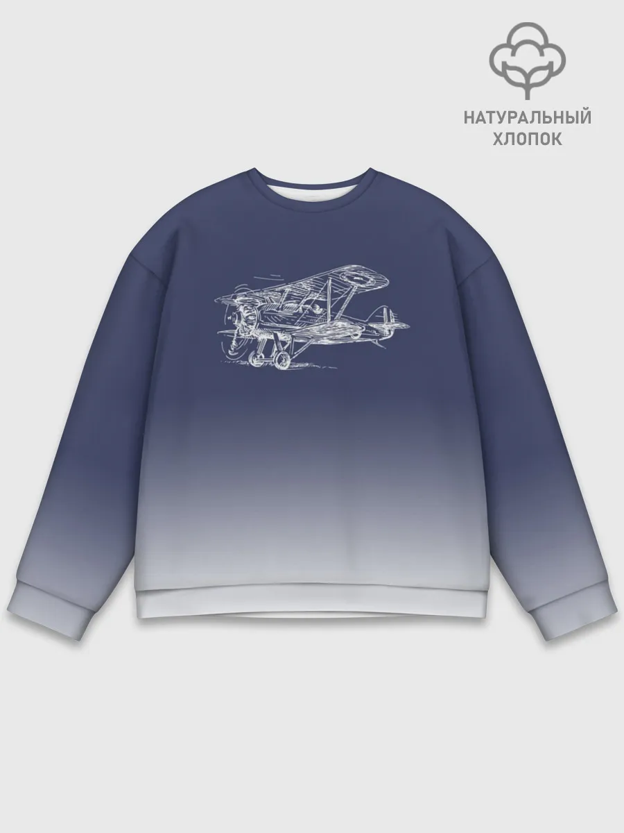 Мужской свитшот базовый / Биплан