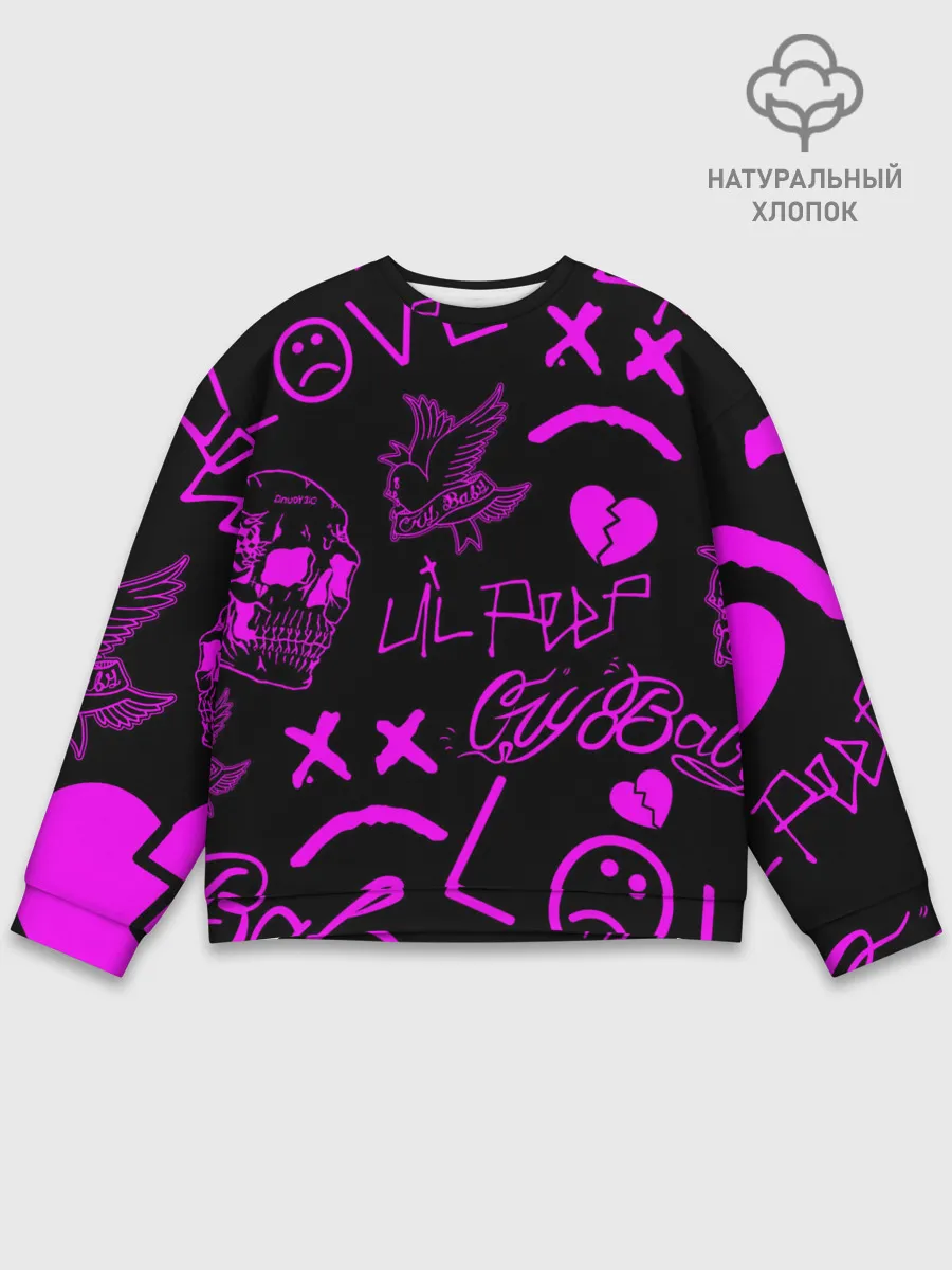 Мужской свитшот базовый / Lil Peep