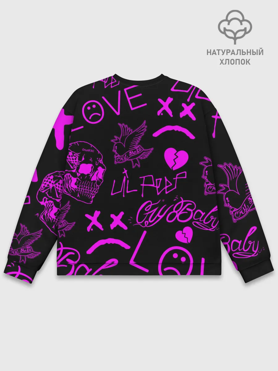 Мужской свитшот базовый / Lil Peep