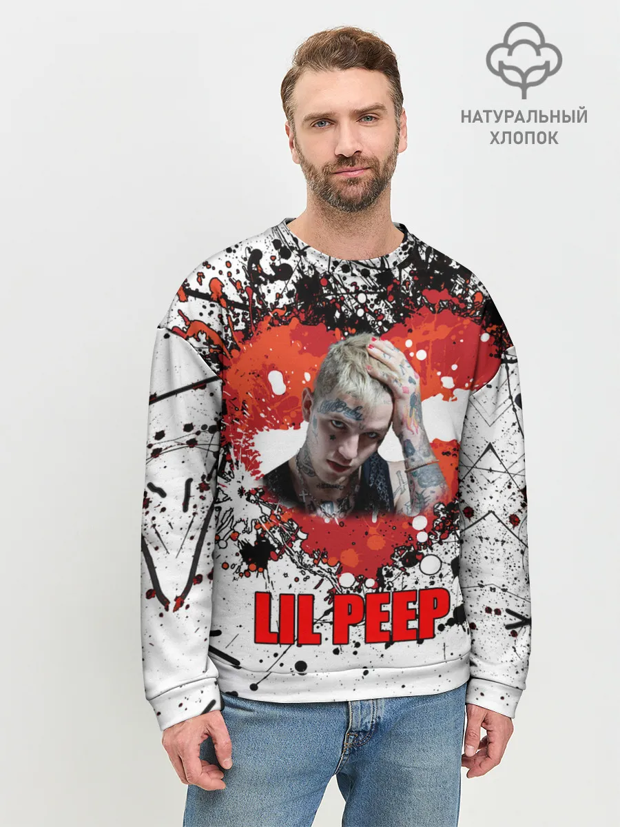Мужской свитшот базовый / Lil Peep
