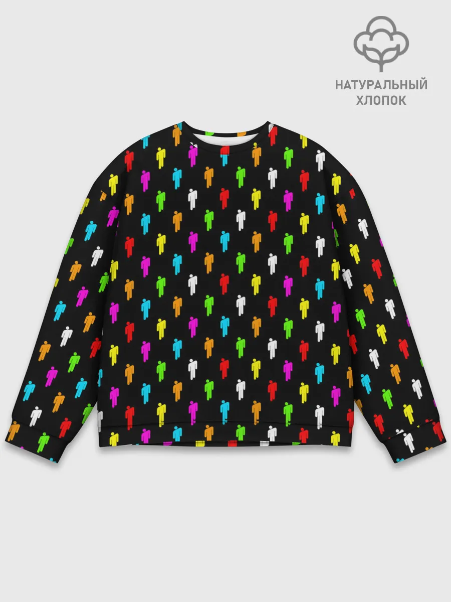 Мужской свитшот базовый / BILLIE EILISH | ПАТТЕРН