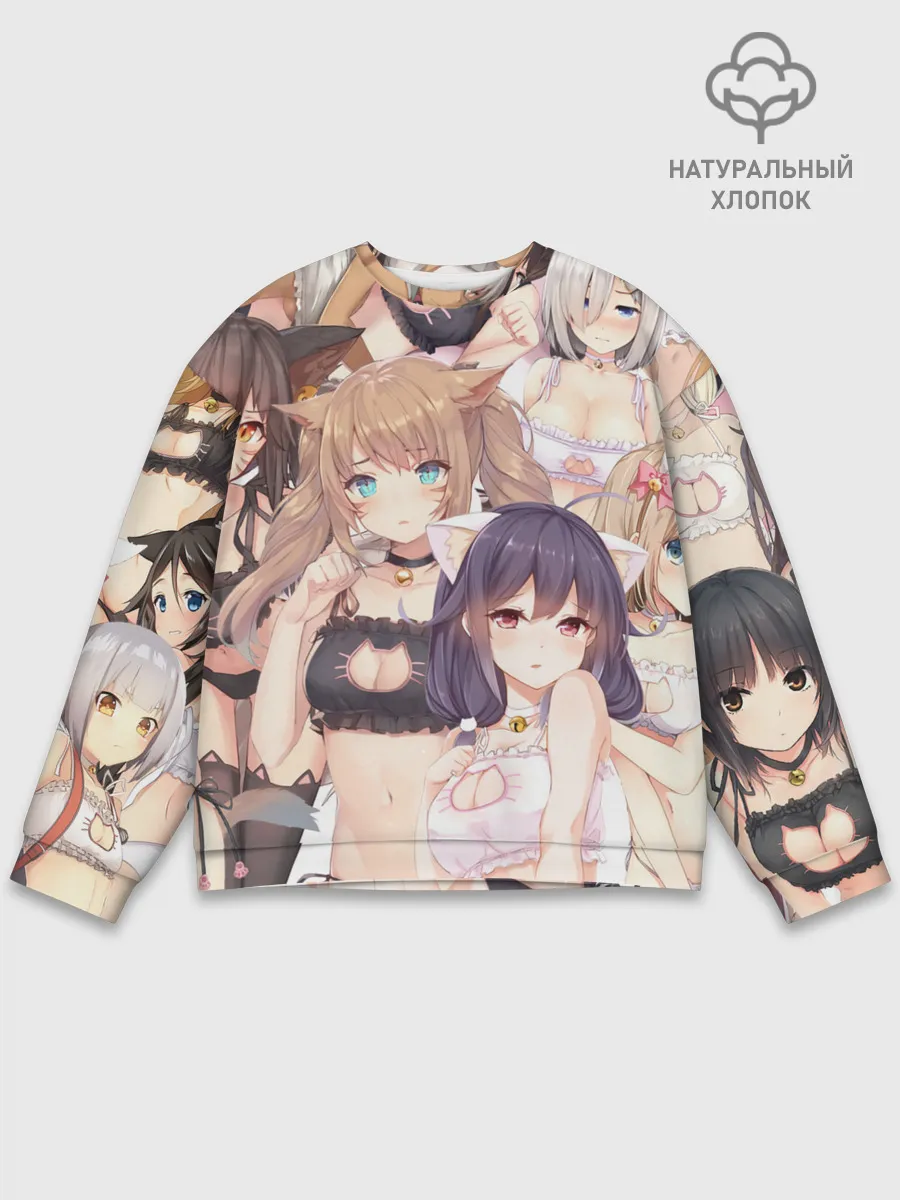 Мужской свитшот базовый / Девушки в купальниках