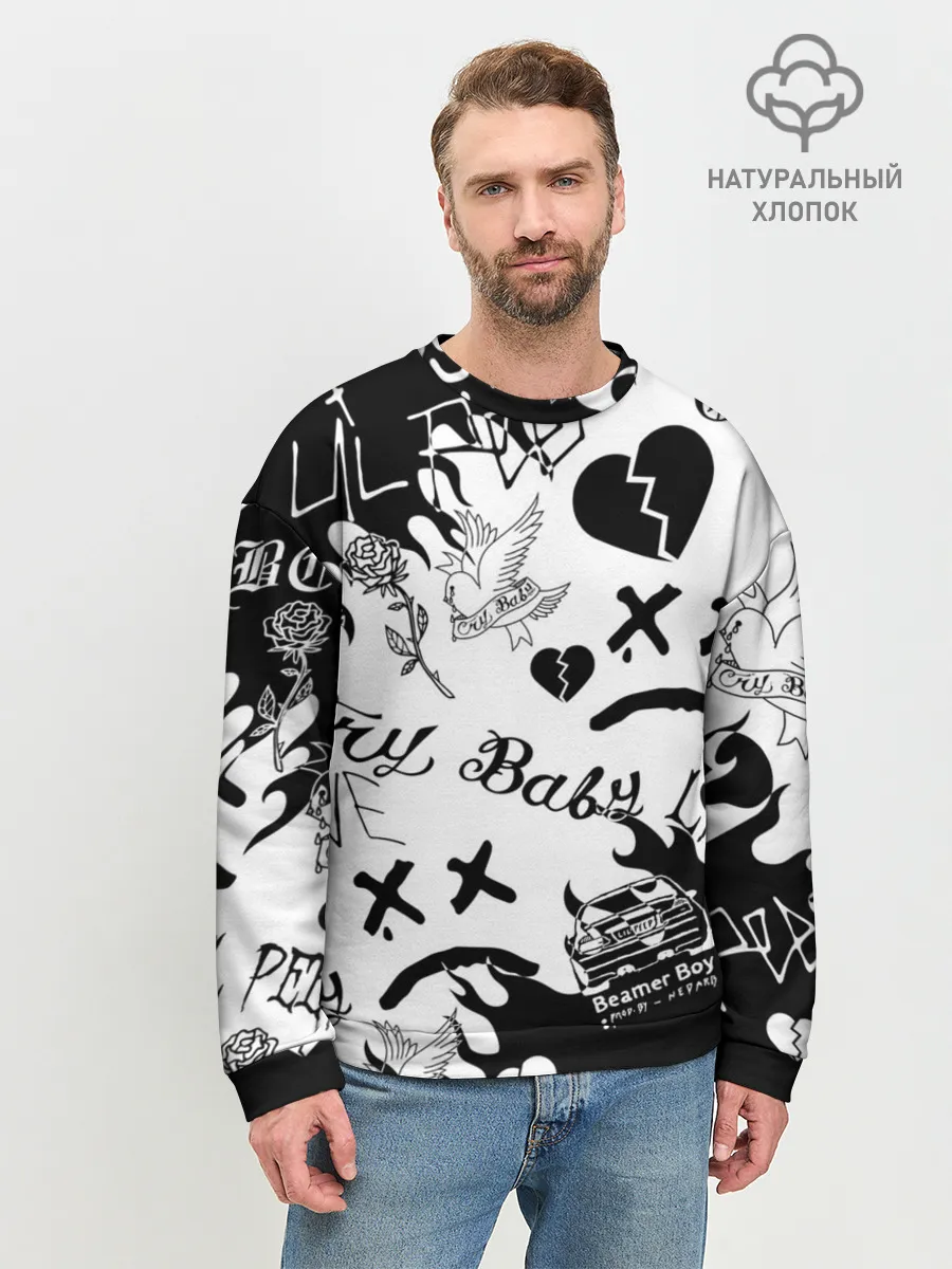 Мужской свитшот базовый / LIL PEEP | ЛИЛ ПИП