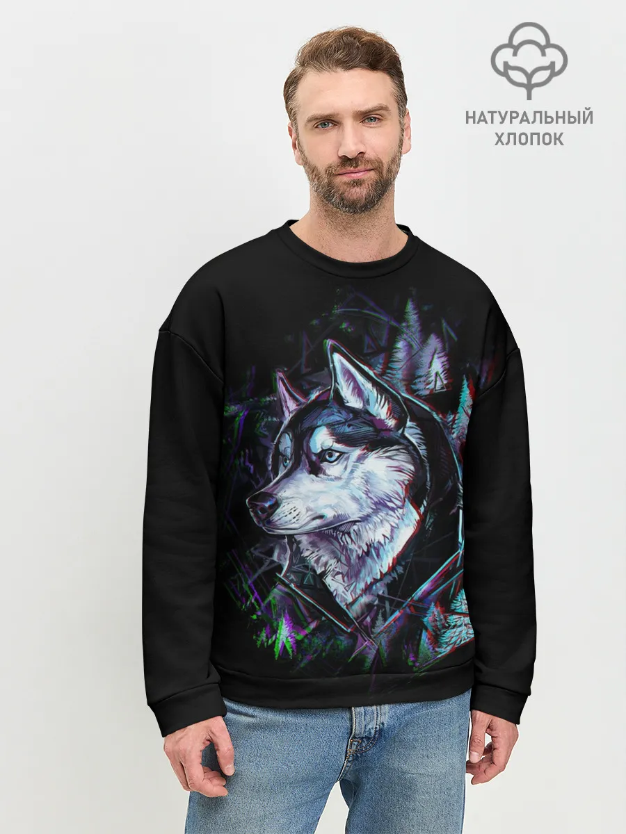 Мужской свитшот базовый / Волк