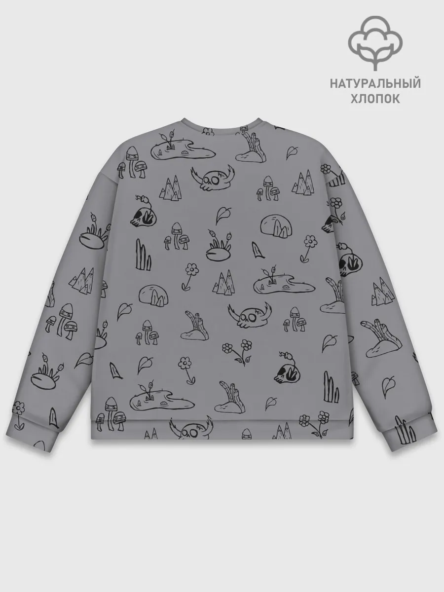 Мужской свитшот базовый / лягушка-портал