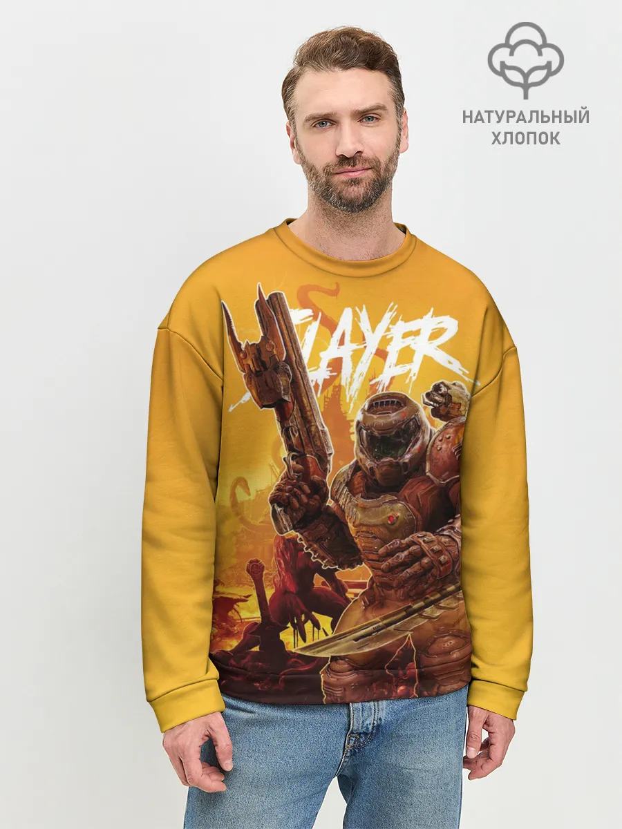 Мужской свитшот базовый / Doom Slayer