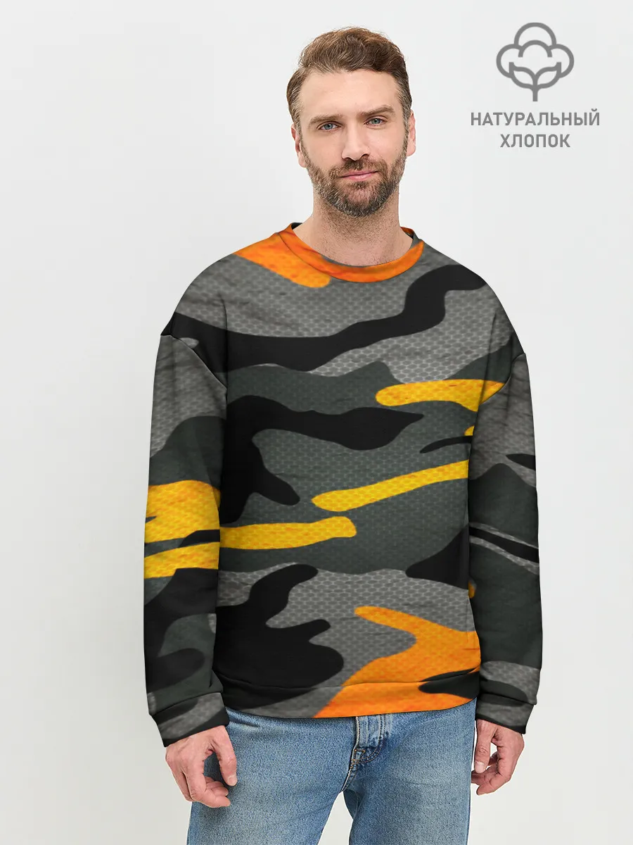 Мужской свитшот базовый / КАМУФЛЯЖ АРМЕЙСКИЙ