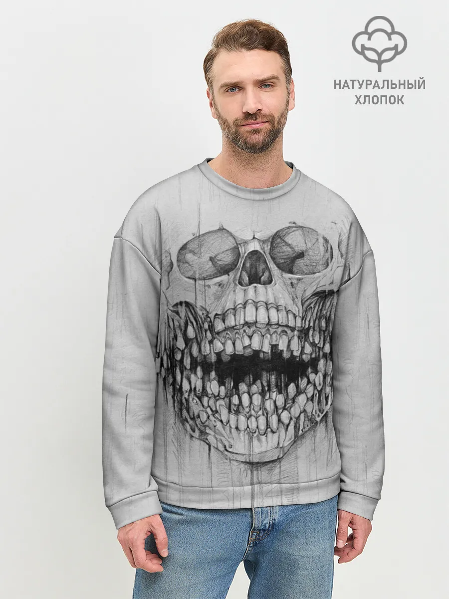 Мужской свитшот базовый / Dentist skull