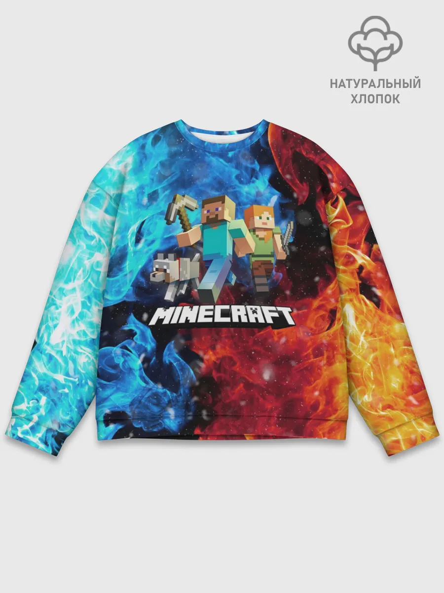 Мужской свитшот базовый / Minecraft / Майнкрафт