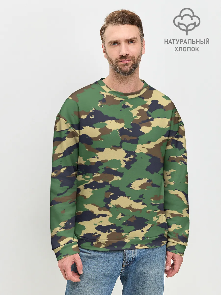 Мужской свитшот базовый / КАМУФЛЯЖ