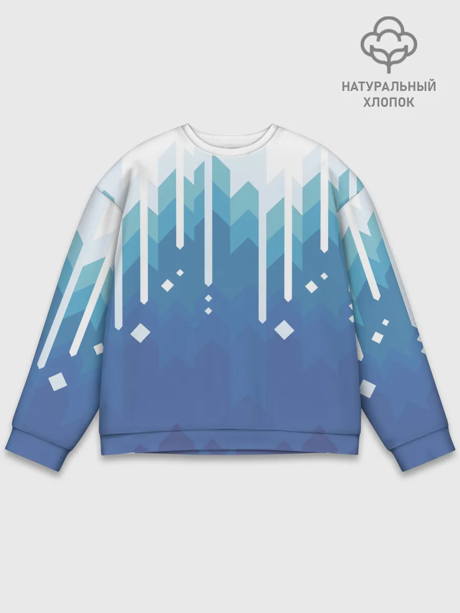 Мужской свитшот базовый / Пиксельные сливки