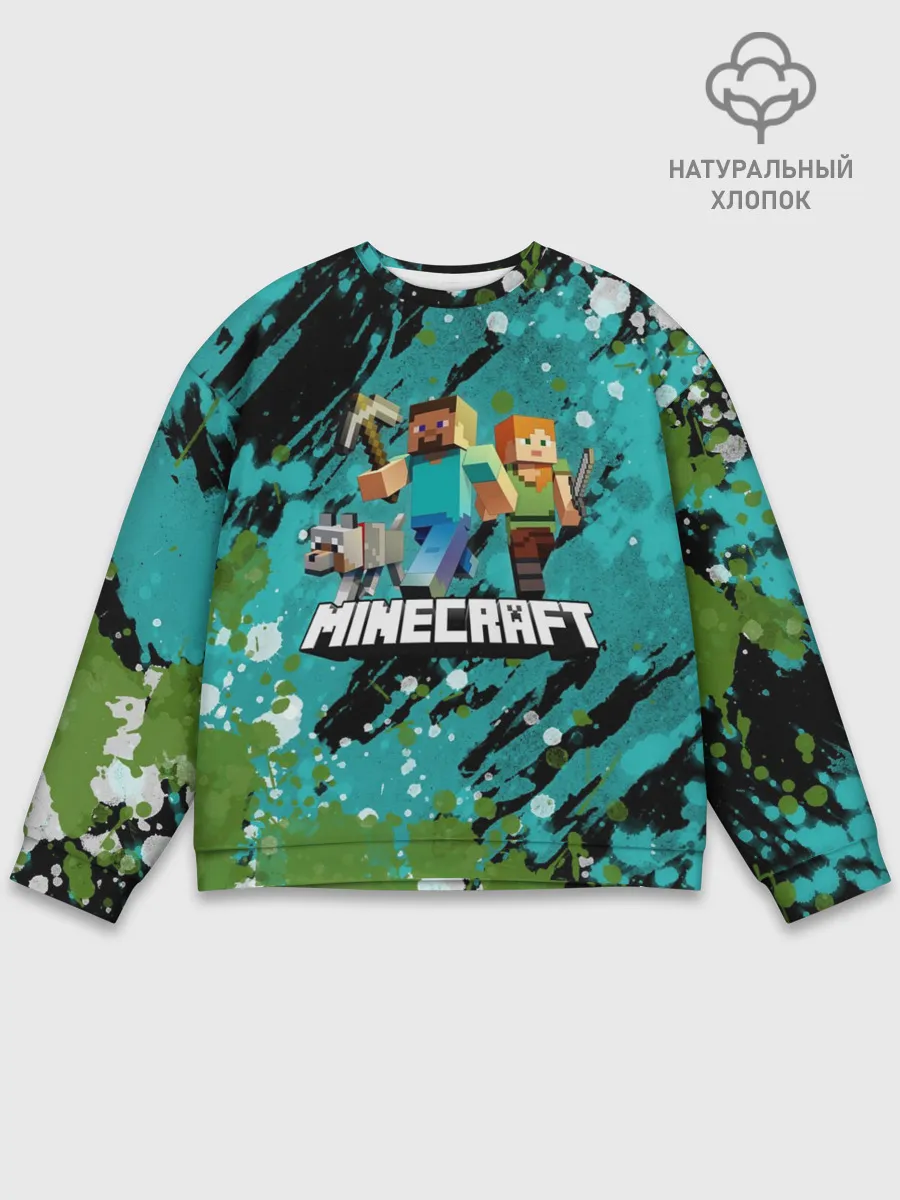 Мужской свитшот базовый / Minecraft / Майнкрафт