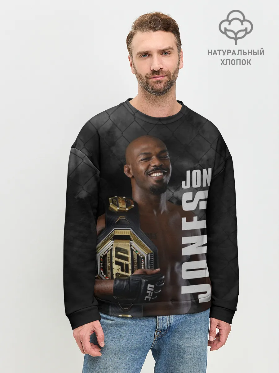 Мужской свитшот базовый / Jon Jones / Джон Джонс