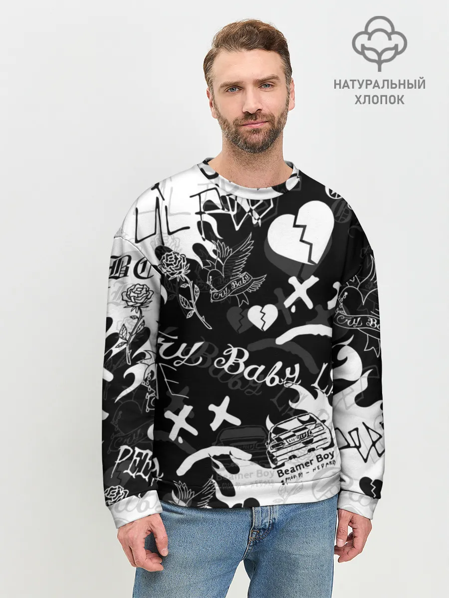 Мужской свитшот базовый / LIL PEEP