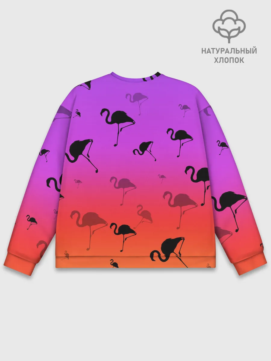 Мужской свитшот базовый / Фламинго