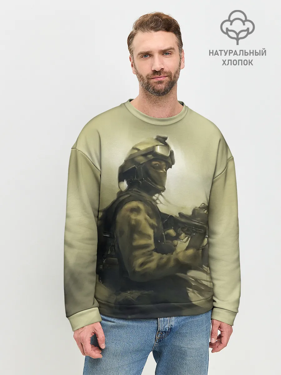 Мужской свитшот базовый / Военный