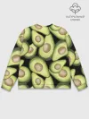 Мужской свитшот базовый / Avocado background