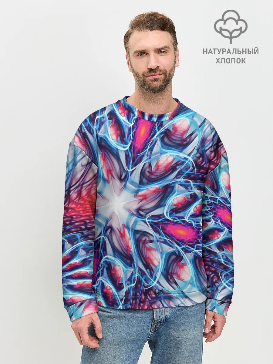 Мужской свитшот базовый / ABSTRACTION ILLUSION