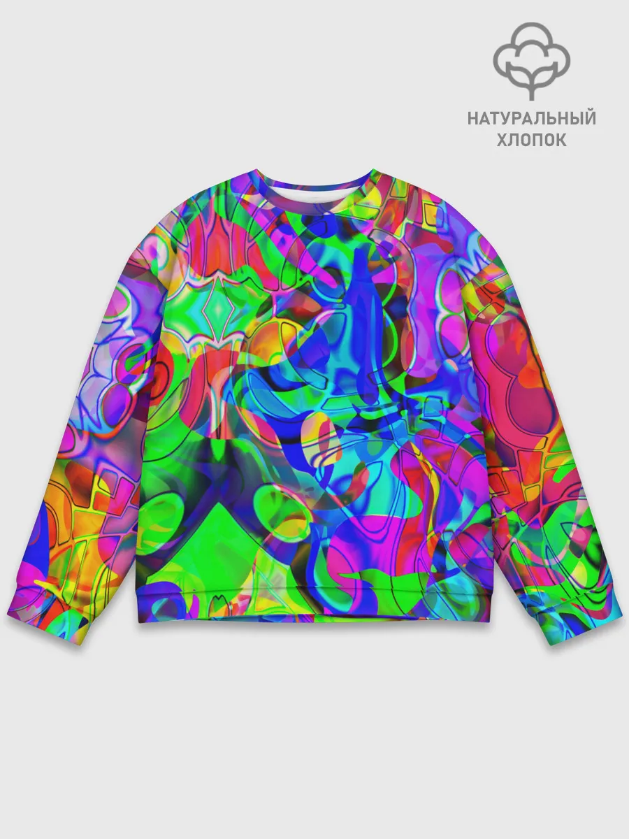 Мужской свитшот базовый / НЕОНОВЫЕ КРАСКИ