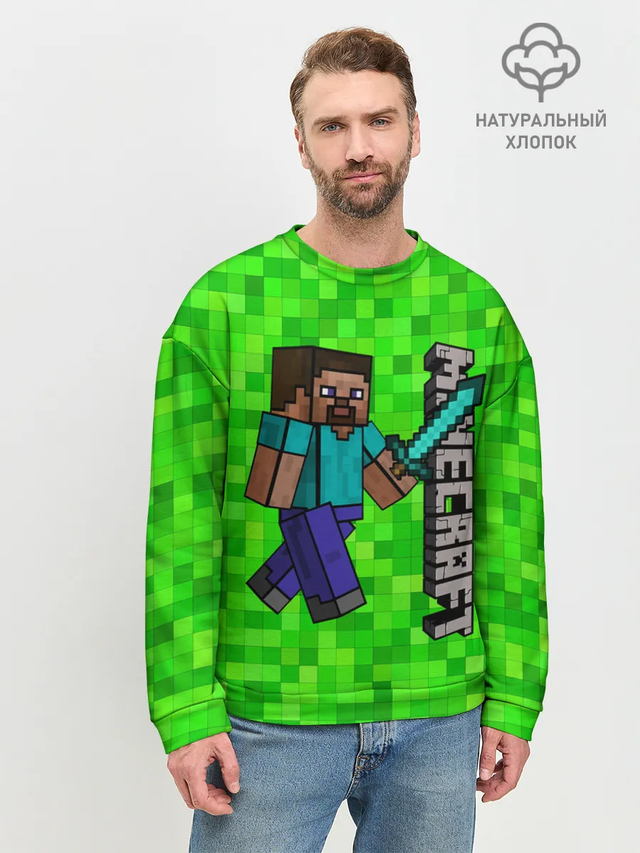 Мужской свитшот базовый / MINECRAFT