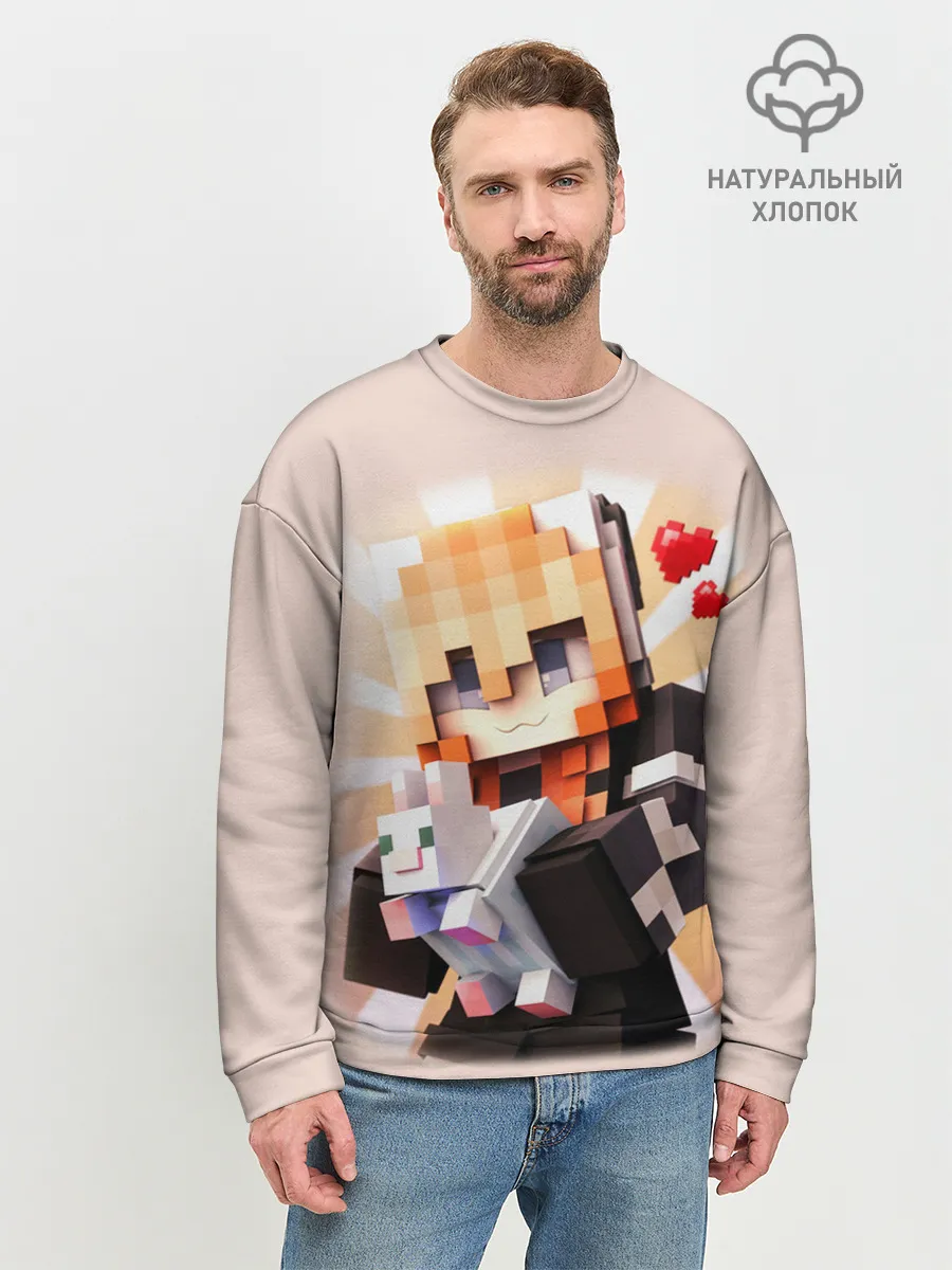 Мужской свитшот базовый / MINECRAFT