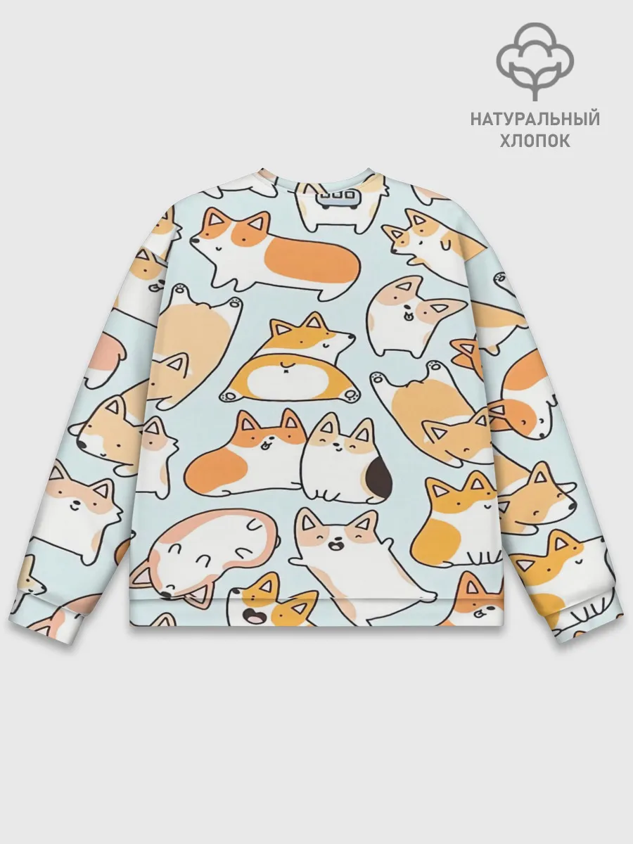 Мужской свитшот базовый / Корги