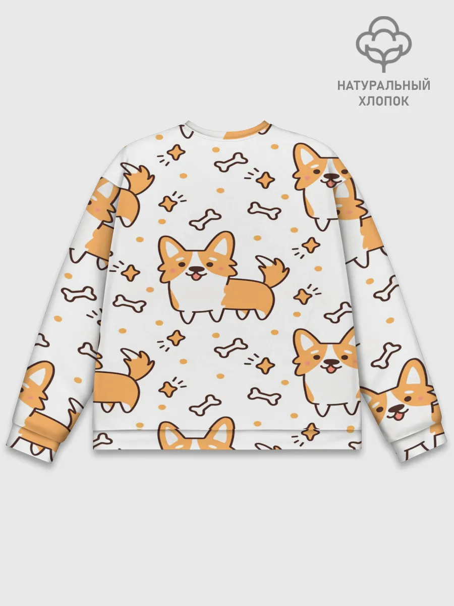 Мужской свитшот базовый / Корги